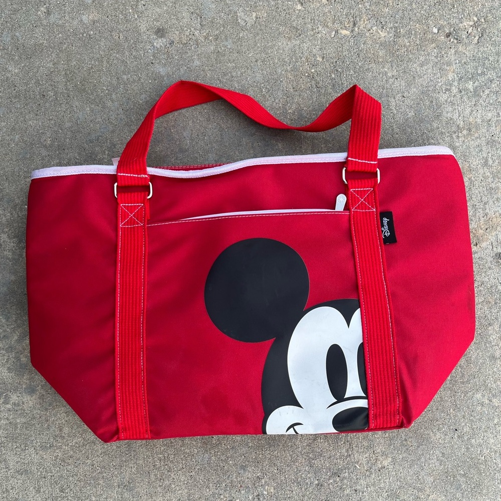 Red Mickey and Minnie Mouse Cooler Bags